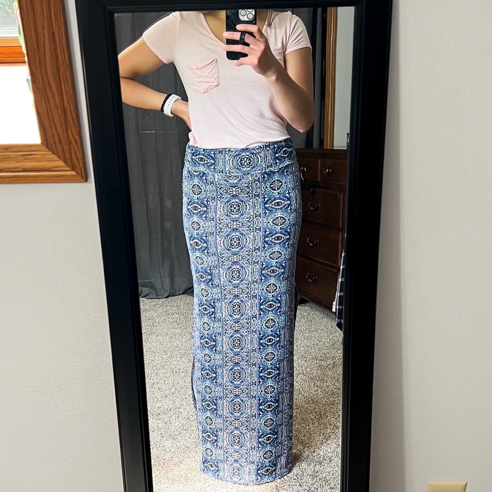 Small purple/blue/pink Maxi Skirt